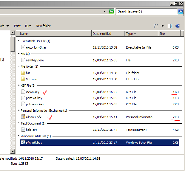 JavaKey16